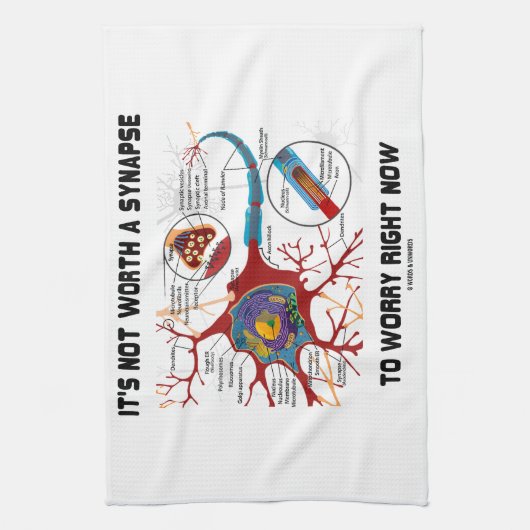 それは今心配するシナプスの価値がありません キッチンタオル (縦)