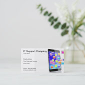 それは会社の名刺を支えます 名刺 (スタンド正面)