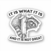 それは何であり、それはアライグマではない素晴らし シール (正面)