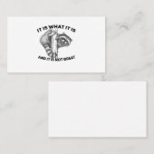 それは何であり、それはアライグマではない素晴らし 名刺 (正面/裏面)