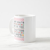 それは何の下にあるかではない | メリークリスマス コーヒーマグカップ (正面左)