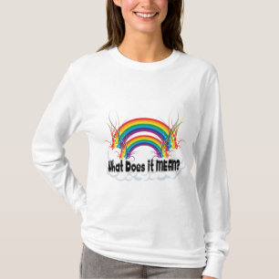 それは何を意味しますか。 二重虹 Tシャツ