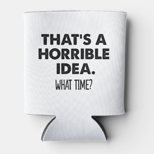 それは何時に恐ろしいアイディアだおもしろい 缶クーラー (正面)