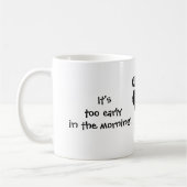 それは余りに早いです、鳴き声消えています コーヒーマグカップ (左)