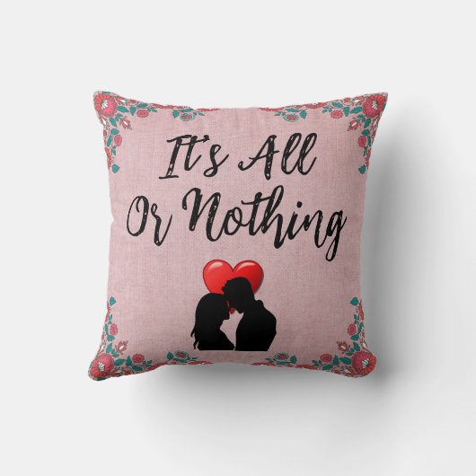 それは全てであるか何でもない装飾用クッション クッション (裏面)