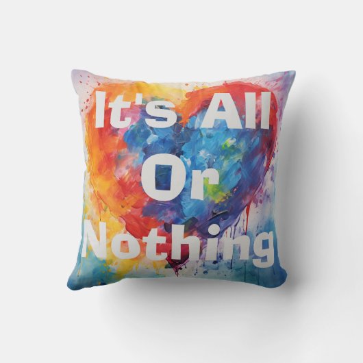 それは全てであるか何でもない装飾用クッション クッション (裏面)