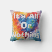 それは全てであるか何でもない装飾用クッション クッション (正面)