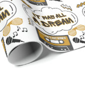 それは全てドリームヒップホップ誕生日またはベビーシャワー ラッピングペーパー (ロールコーナー)