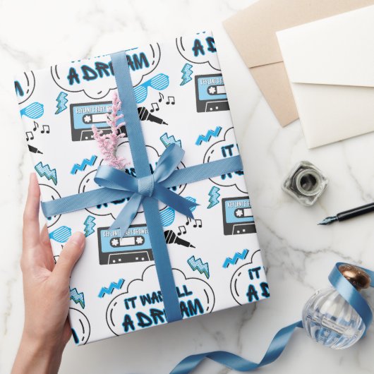 それは全てドリームヒップホップ誕生日またはベビーシャワー ラッピングペーパー (ギフト)