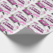 それは全てドリームヒップホップ誕生日またはベビーシャワー ラッピングペーパー (角)
