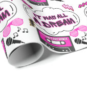 それは全てドリームヒップホップ誕生日またはベビーシャワー ラッピングペーパー (ロールコーナー)