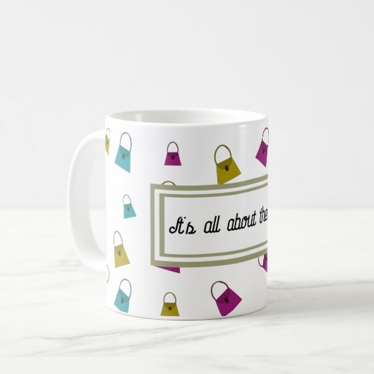 それは全てバッグのコーヒーマグ コーヒーマグカップ (正面左)