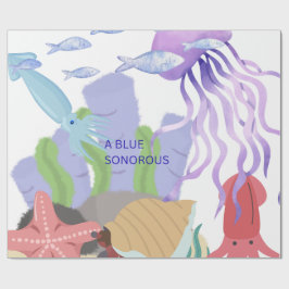 それは全体の海洋の雰囲気を描いたもの ラッピングペーパー