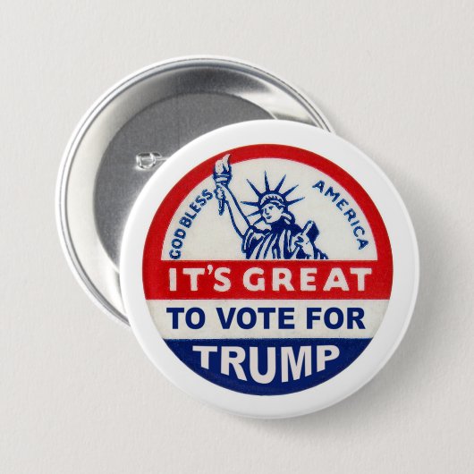 それは切札のために投票することは素晴らしいです 缶バッジ (正面&裏面)