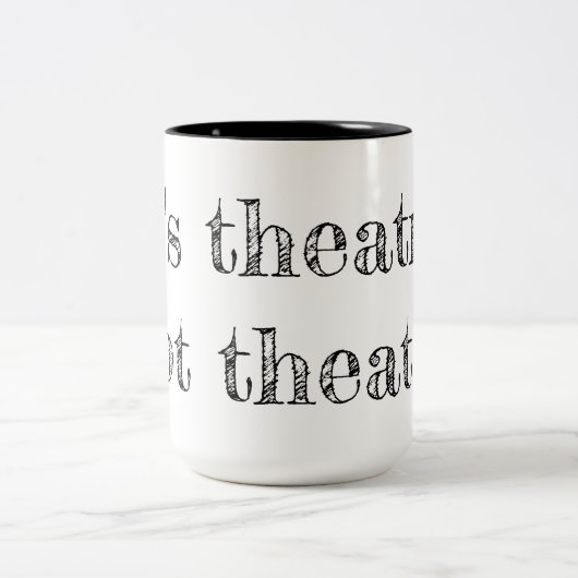 それは劇場のない劇場の先生のマグです ツートーンマグカップ (中央)