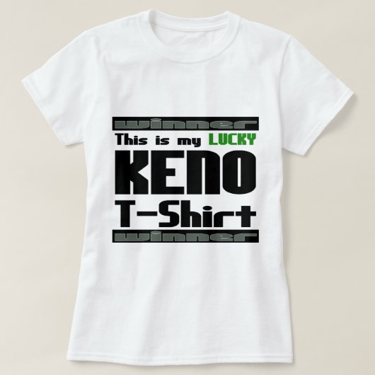 それは勝者です! "これはです私の幸運なキーノーのTシャツ" Tシャツ (デザイン正面)