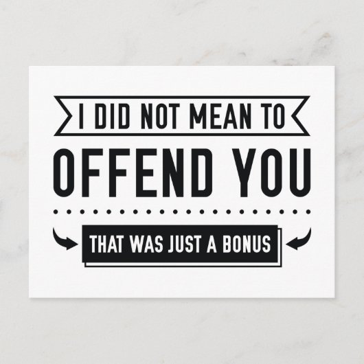 それは単なるボーナスだった ポストカード (正面)