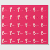 それは双生児のばら色の足跡の包装紙です ラッピングペーパー (フラット)