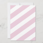 それは双生児の女の子のベビーシャワーのピンクの金ゴールドの招待です 招待状 (裏面)