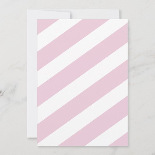 それは双生児の女の子のベビーシャワーのピンクの金ゴールドの招待です 招待状 (裏面)