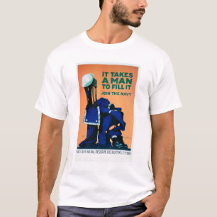 それは取りますユニフォーム-海軍(US02289A)を満たすために人を Tシャツ