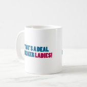 それは取り引きのブレーカの女性です! コーヒーマグカップ (正面左)