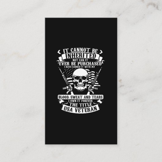 それは受け継がれない、買い取ることは絶対にできない 名刺 (正面)