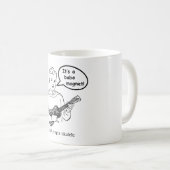 それは可愛い人の磁石です! (ウクレレ) コーヒーマグカップ (正面右)