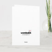 それは君の誕生日おもしろいの名刺だ カード (裏面)