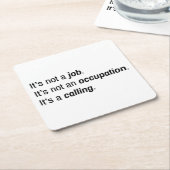 それは呼び出し紙コースターだ スクエアペーパーコースター (アングル)