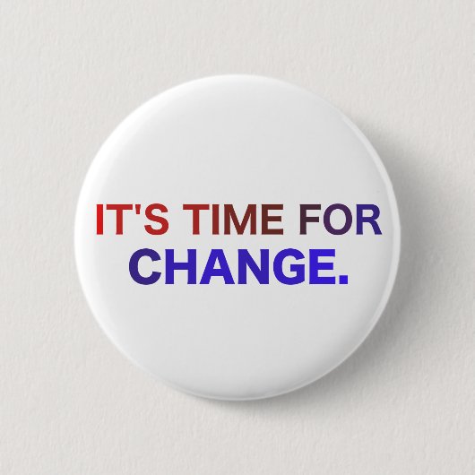 それは変更ボタンの時間です 缶バッジ (正面)