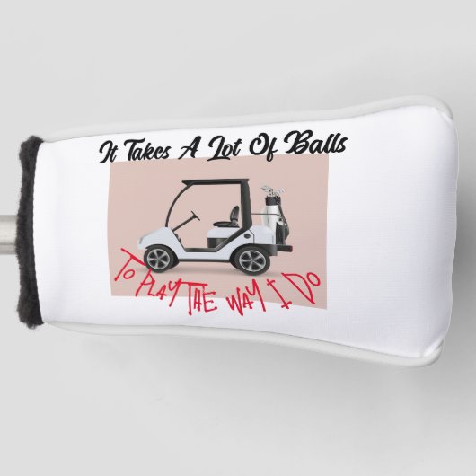 それは多くのボールを取るゴルフヘッドカバー ゴルフヘッドカバー (正面)