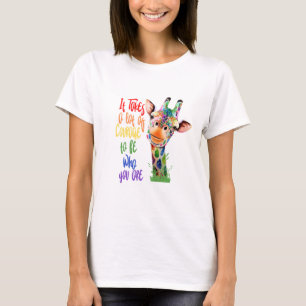 それは多くの勇気を要するプライドキリン Tシャツ