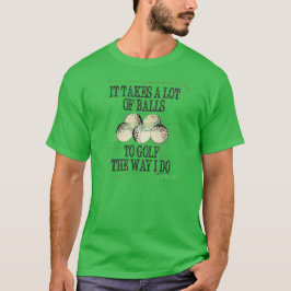それは多くの球のゴルフTシャツを取ります Tシャツ