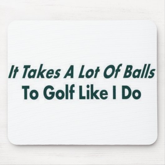 それは多くの球を取ります マウスパッド (正面)