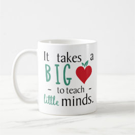 それは大きいハートに感動的な先生を引用文取ります コーヒーマグカップ