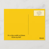それは大きい世界の郵便はがきです ポストカード (裏面)