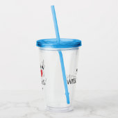 それは大きなハートカスタム先生評価を要する アクリルタンブラー (左)