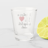 それは大きなハート先生感謝の贈り物を取る ショットグラス (裏面)