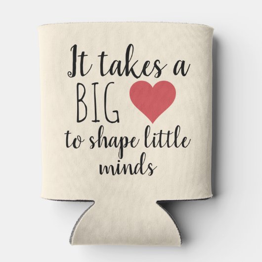 それは大きなハート先生感謝の贈り物を取る 缶クーラー (裏面)