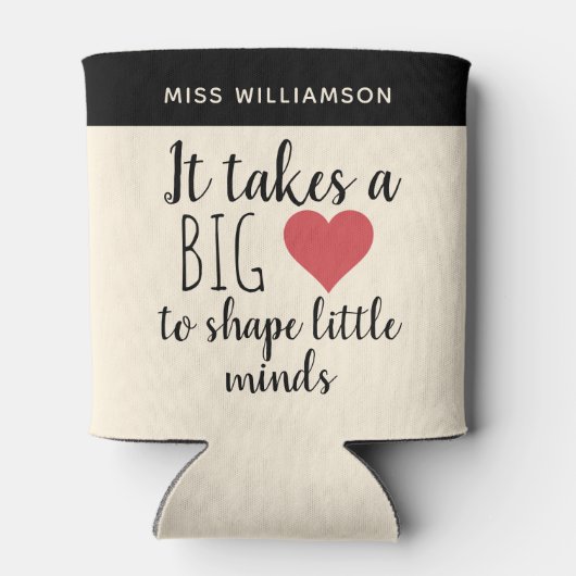 それは大きなハート先生評価のカスタム 缶クーラー (裏面)