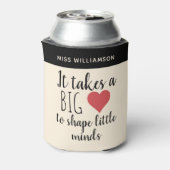 それは大きなハート先生評価のカスタム 缶クーラー (缶裏面)