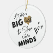 それは大きなハート先生評価を要する セラミックオーナメント (左)