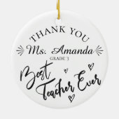 それは大きなハート先生評価を要する セラミックオーナメント (裏面)