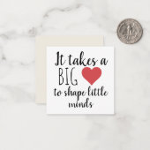 それは大きなハート先生評価を要する ノートカード (正面/裏面インサイチュ)