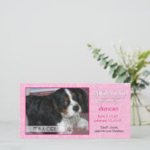 それは女の子です-写真カードをかわいがって下さい 案内状 (スタンド正面)