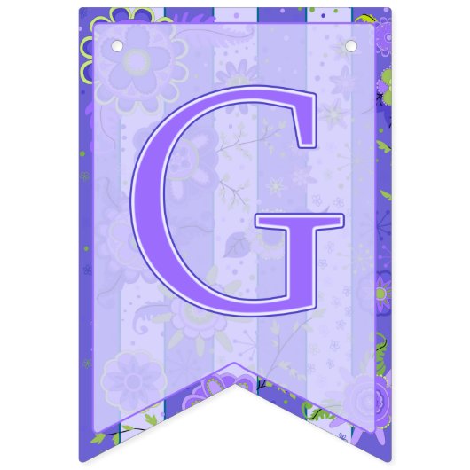 それは女の子です! 象によっては紫色のアゲハチョウが開花します バンティングフラッグ (第10の旗)