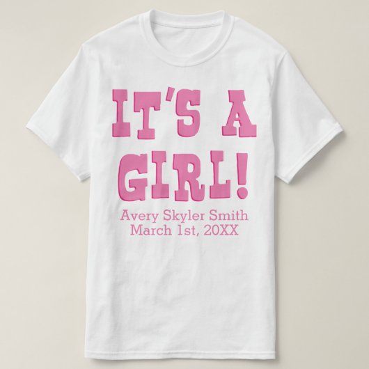 それは女の子です Tシャツ (デザイン正面)