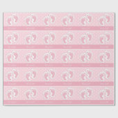 それは女の子のベビーシャワーの包装紙です ラッピングペーパー (フラット)