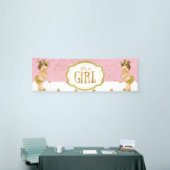 それは女の子のベビーシャワーの旗です 横断幕 (トレードショー)